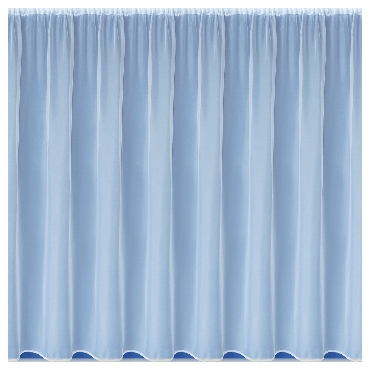 Albany Plain White Net Curtain