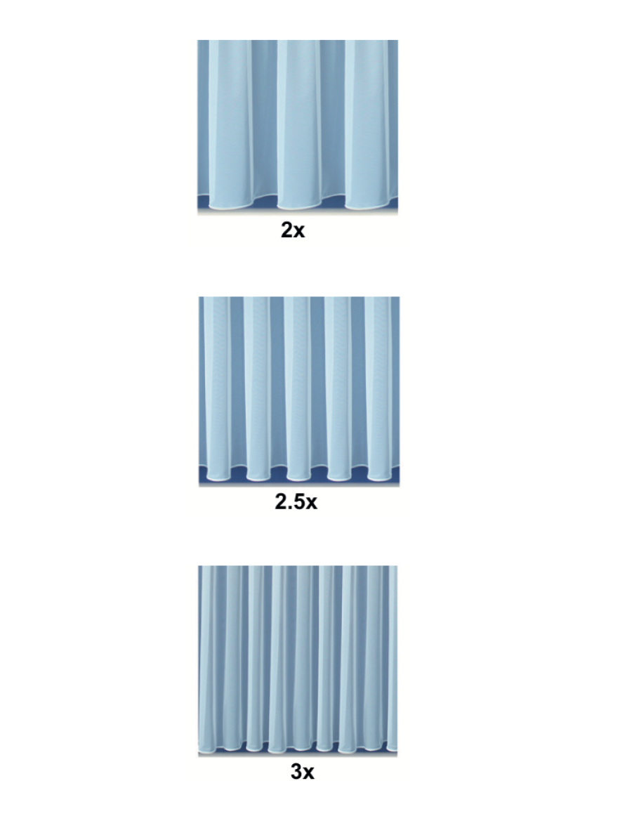 different net curtain gather types